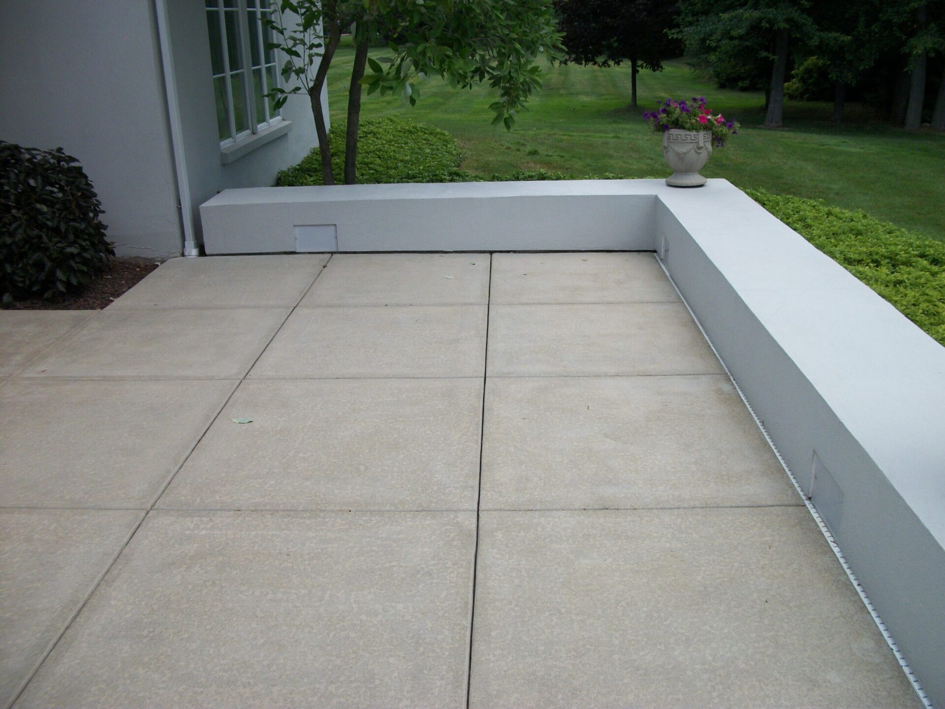 concrete patio